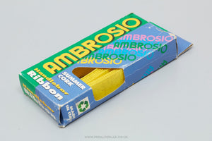 Ambrosio Ribbon Summer NOS/NIB Vintage Yellow Cork Handlebar Tape - Pedal Pedlar - Buy New Old Stock Bike Parts