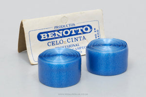 Benotto Celo-Cinta Professionale 'Cello' NOS/NIB Vintage Blue Smooth Handlebar Tape - Pedal Pedlar - Buy New Old Stock Bike Parts