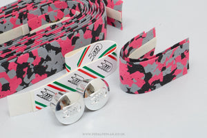 3TTT Ribbon Splash NOS/NIB Classic Pink Camo Cork Handlebar Tape - Pedal Pedlar - Buy New Old Stock Bike Parts