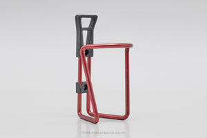 Vintage NOS Red Anodised Bottle Cage - Pedal Pedlar - Buy New Old Stock Cycle Accessories