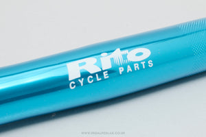 Rito Blue Anodised NOS Classic 560 mm Flat/Straight Handlebars - Pedal Pedlar - Buy New Old Stock Bike Parts