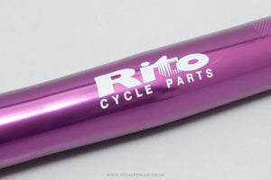 Rito Purple Anodised NOS Classic 560 mm Flat/Straight Handlebars - Pedal Pedlar - Buy New Old Stock Bike Parts