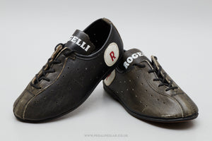 Rogelli NOS Vintage Size 9 Junior Leather Road Cycling Shoes - Pedal Pedlar - Buy New Old Stock Clothing