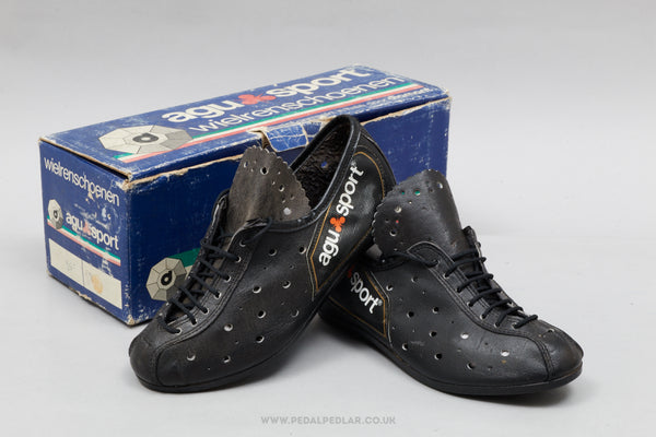 Agu Sport NOS/NIB Vintage Size EU 32 Leather Road Cycling Shoes