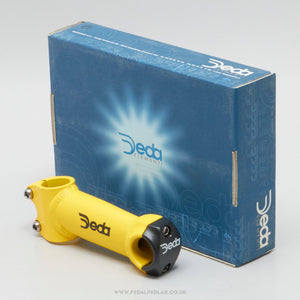 Deda Elementi Lynx Yellow NOS/NIB Classic 110 mm 1" A-Head Stem - Pedal Pedlar - Buy New Old Stock Bike Parts