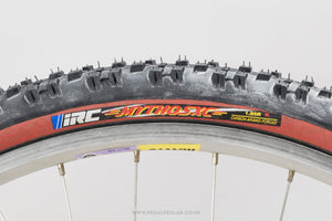 iRC Mythos XC Black/Red NOS Classic 26 x 1.95" MTB Folding Tyres - Pedal Pedlar - Buy New Old Stock Bike Parts