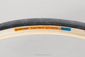 Continental Super Sport Kevlar Black/White NOS Vintage 700 x 28c Tyres - Pedal Pedlar - Buy New Old Stock Bike Parts