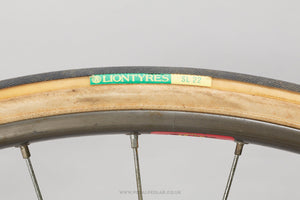 Lion SL 22 Black/Skin NOS Vintage 700c/28" x 22 mm Tubular Tyres - Pedal Pedlar - Buy New Old Stock Bike Parts