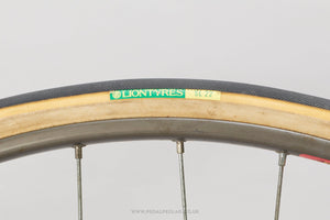 Lion SL 22 Black/Skin Vintage 700c/28" x 22 mm Tubular Tyres - Pedal Pedlar - Bike Parts For Sale