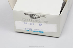 Shimano 105 SC (BB-1055) NOS/NIB Classic Italian Thread 115 mm Bottom Bracket - Pedal Pedlar - Buy New Old Stock Bike Parts