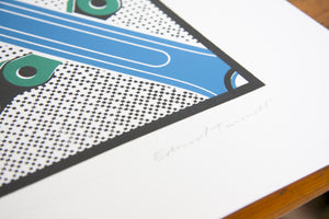 Drive / Colnago - Limited Letterpress Print by Edward Tuckwell - Pedal Pedlar
 - 2