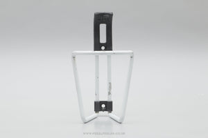 Jet Vintage White Aluminium Bottle Cage / Holder - Pedal Pedlar - Cycle Accessories For Sale