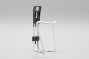 Elite Vintage White 66 mm Aluminium Bottle Cage / Holder - Pedal Pedlar - Cycle Accessories For Sale