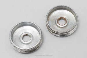 Campagnolo Record (756) 'Patent' Early Type Vintage Crank Dust Caps / Covers - Pedal Pedlar - Bike Parts For Sale
