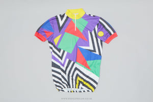 Multi-Coloured Geometric Medium Vintage Cycling Jersey - Pedal Pedlar - Clothing For Sale