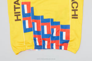 Eddy Merckx Team Hitachi / Lease Plan / Mavic c.1989 Large Vintage Cycling Jersey - Pedal Pedlar - Clothing For Sale
