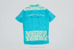 Rodeo 'Off Road' Blue & Green Large Classic Cycling Jersey - Pedal Pedlar - Clothing For Sale