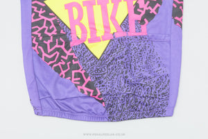 Asics 'Fun Bike' Purple & Yellow Medium Classic Cycling Jersey - Pedal Pedlar - Clothing For Sale