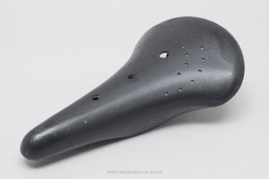 Cinelli Unicanitor (Mod. 55) Road Perforated Vintage Black Plastic Saddle - Pedal Pedlar - Bike Parts For Sale