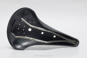 Cinelli Unicanitor (Mod. 55) Road Perforated Vintage Black Plastic Saddle - Pedal Pedlar - Bike Parts For Sale