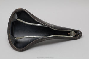Milremo Amateur Vintage Black Leather Saddle - Pedal Pedlar - Bike Parts For Sale