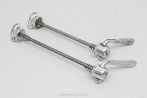 Campagnolo Record / Gran Sport 'Open C' (1001/3 / 1006/8) Vintage Quick Release Skewers - Pedal Pedlar - Bike Parts For Sale