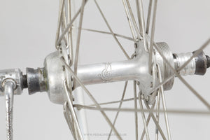 Campagnolo Nuovo Tipo / Gran Sport (1251) / Mavic Module "E" Vintage 27" Road Wheels - Pedal Pedlar - Bicycle Wheels For Sale
