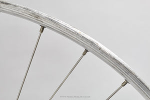 Shimano 600 (1st Generation) / Mavic Championnat Du Monde Sur Route c.1979 Vintage 28"/700c Tubular Road Front Wheel - Pedal Pedlar - Bicycle Wheel For Sale