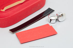 Ambrosio Ribbon NOS/NIB Vintage Red Cork Handlebar Tape - Pedal Pedlar - Buy New Old Stock Bike Parts