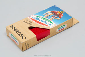 Ambrosio Ribbon NOS/NIB Vintage Red Vinyl Handlebar Tape - Pedal Pedlar - Buy New Old Stock Bike Parts