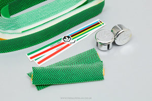 Ciclolinea Pelten Graphic NOS/NIB Vintage Green/Black Vinyl Handlebar Tape - Pedal Pedlar - Buy New Old Stock Bike Parts