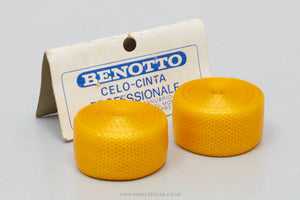 Benotto Celo-Cinta Professionale 'Cello' NOS/NIB Vintage Yellow Textured Handlebar Tape - Pedal Pedlar - Buy New Old Stock Bike Parts