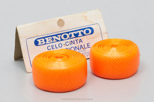 Benotto Celo-Cinta Professionale 'Cello' NOS/NIB Vintage Orange Textured Handlebar Tape - Pedal Pedlar - Buy New Old Stock Bike Parts