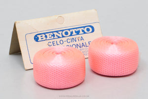 Benotto Celo-Cinta Professionale 'Cello' NOS/NIB Vintage Pink Textured Handlebar Tape - Pedal Pedlar - Buy New Old Stock Bike Parts