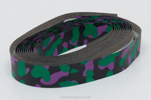 GES Flash Ribbon NOS/NIB Vintage Black/Green/Purple Vinyl Handlebar Tape - Pedal Pedlar - Buy New Old Stock Bike Parts