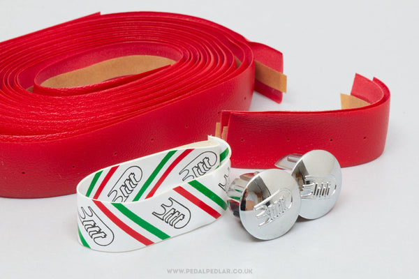 Ruban De Guidon 3TTT Rouge Lisse Cellophane NOS - Vintage Vélo Course 70s 80s