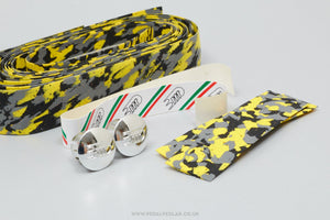 3TTT Ribbon Splash NOS/NIB Classic Yellow Camo Cork Handlebar Tape - Pedal Pedlar - Buy New Old Stock Bike Parts