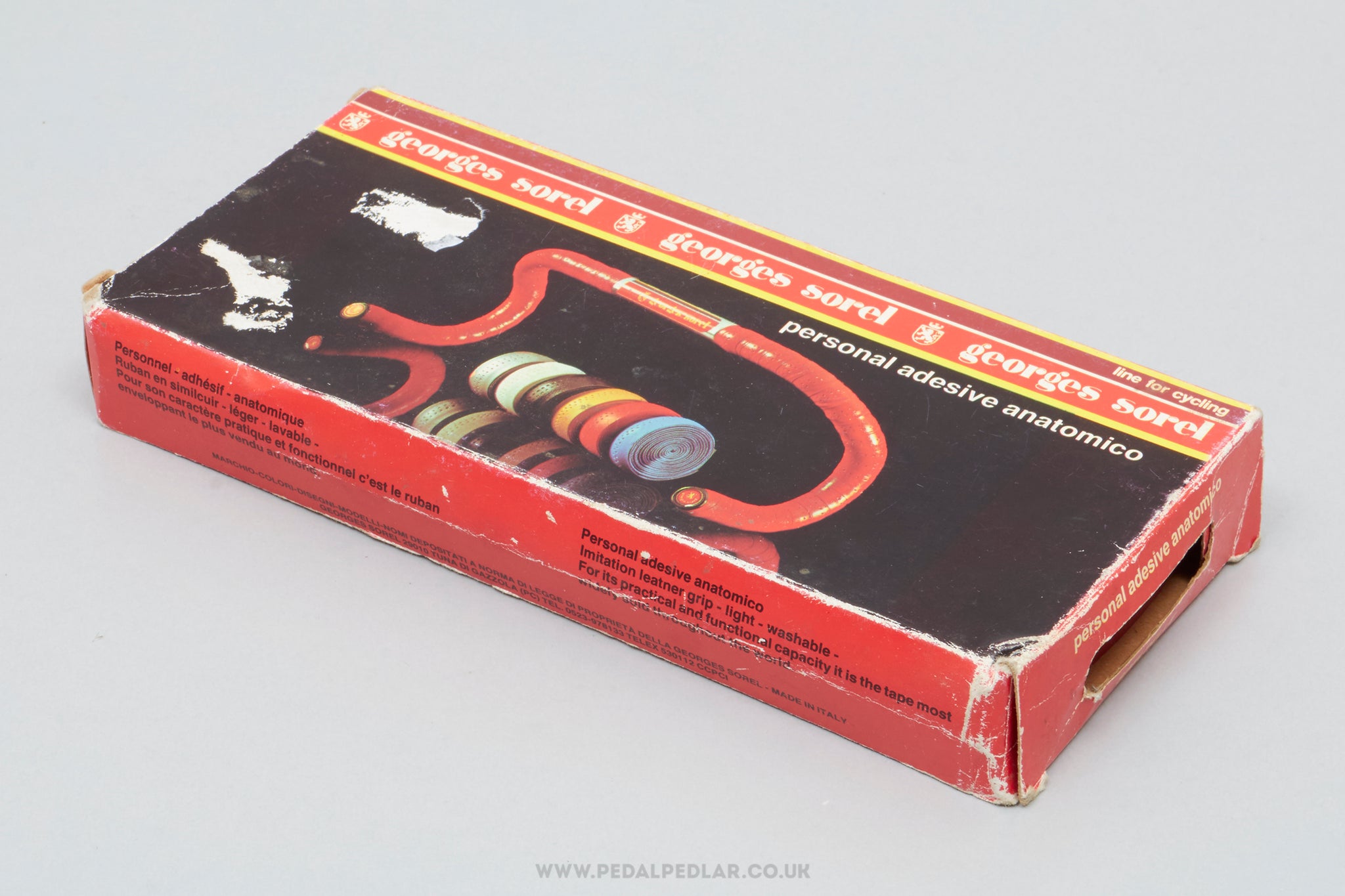 Georges Sorel NOS/NIB Vintage Red Vinyl Handlebar Tape - Pedal Pedlar - Buy New Old Stock Bike Parts