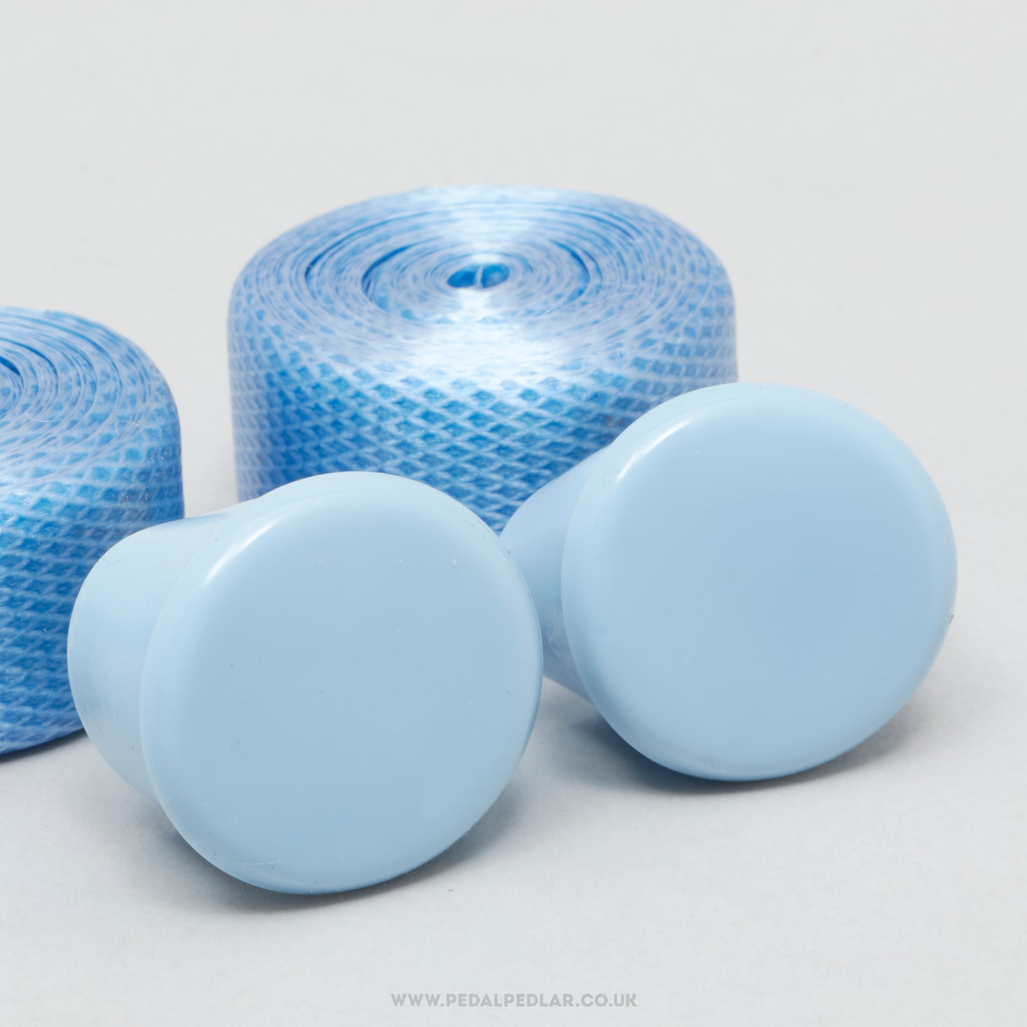 Celo-Cinta Professionale Benotto Cello Type NOS/NIB Vintage Light Blue Textured Handlebar Tape - Pedal Pedlar - Buy New Old Stock Bike Parts