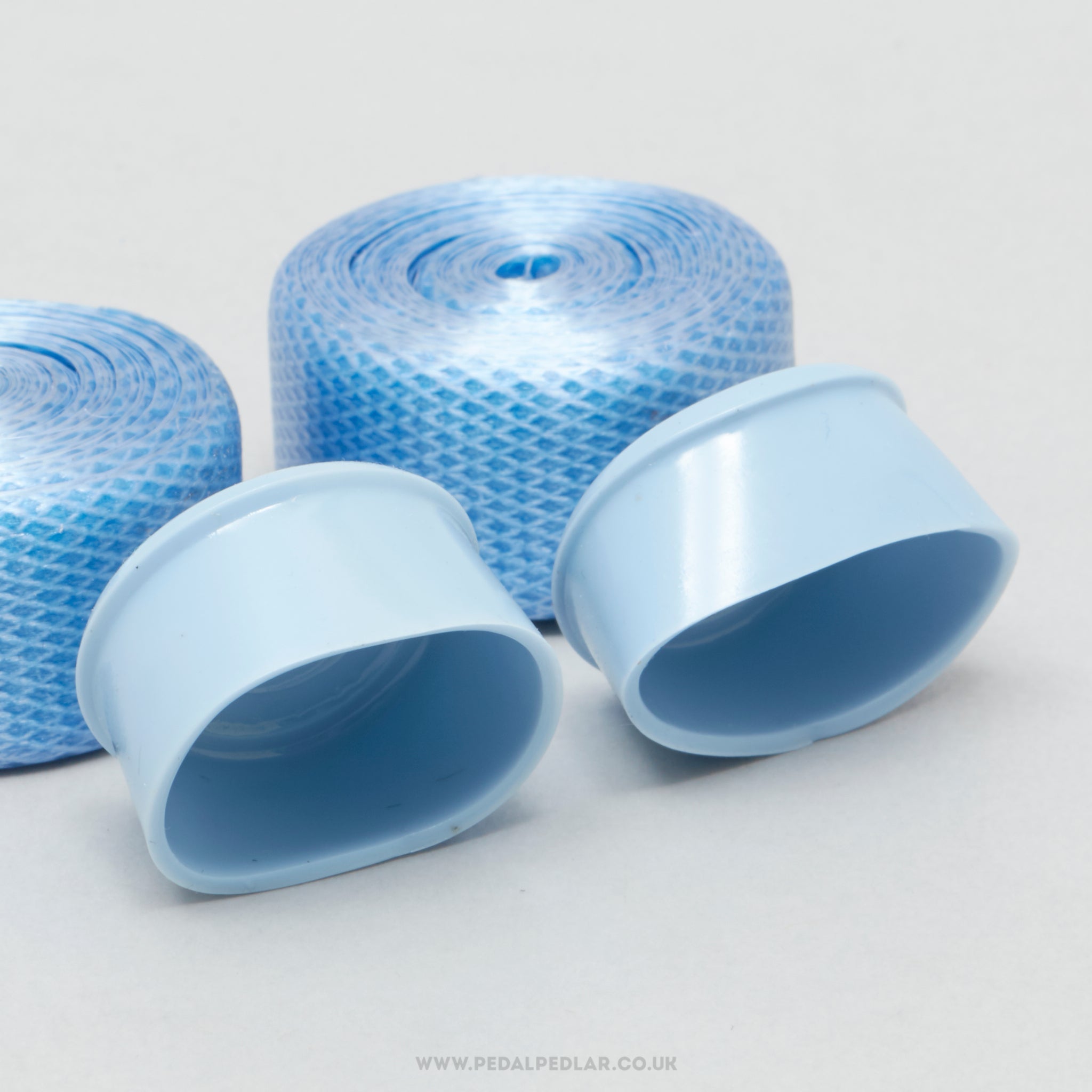Celo-Cinta Professionale Benotto Cello Type NOS/NIB Vintage Light Blue Textured Handlebar Tape - Pedal Pedlar - Buy New Old Stock Bike Parts