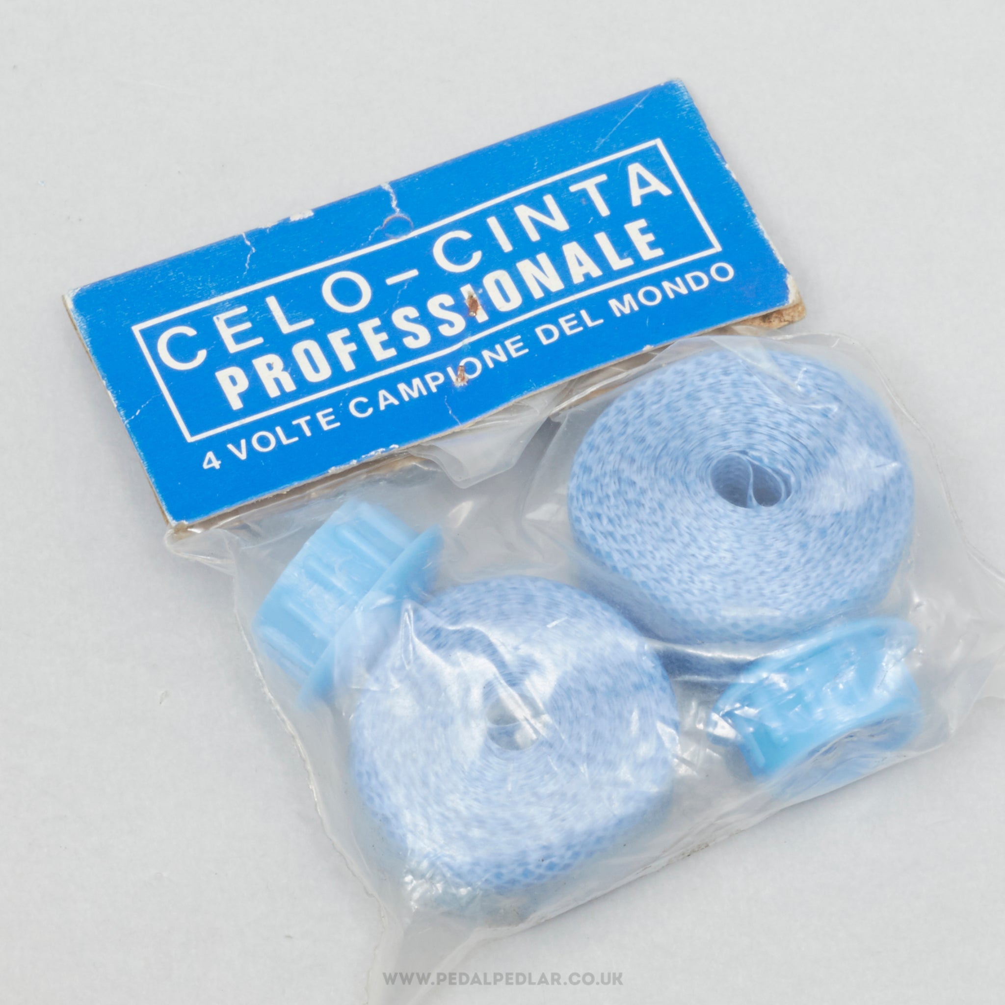 Celo-Cinta Professionale Benotto Cello Type NOS/NIB Vintage Blue Textured Handlebar Tape - Pedal Pedlar - Buy New Old Stock Bike Parts