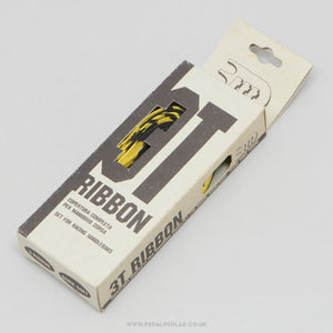 3TTT Ribbon Splash NOS/NIB Classic Yellow/Black Cork Handlebar Tape - Pedal Pedlar - Buy New Old Stock Bike Parts