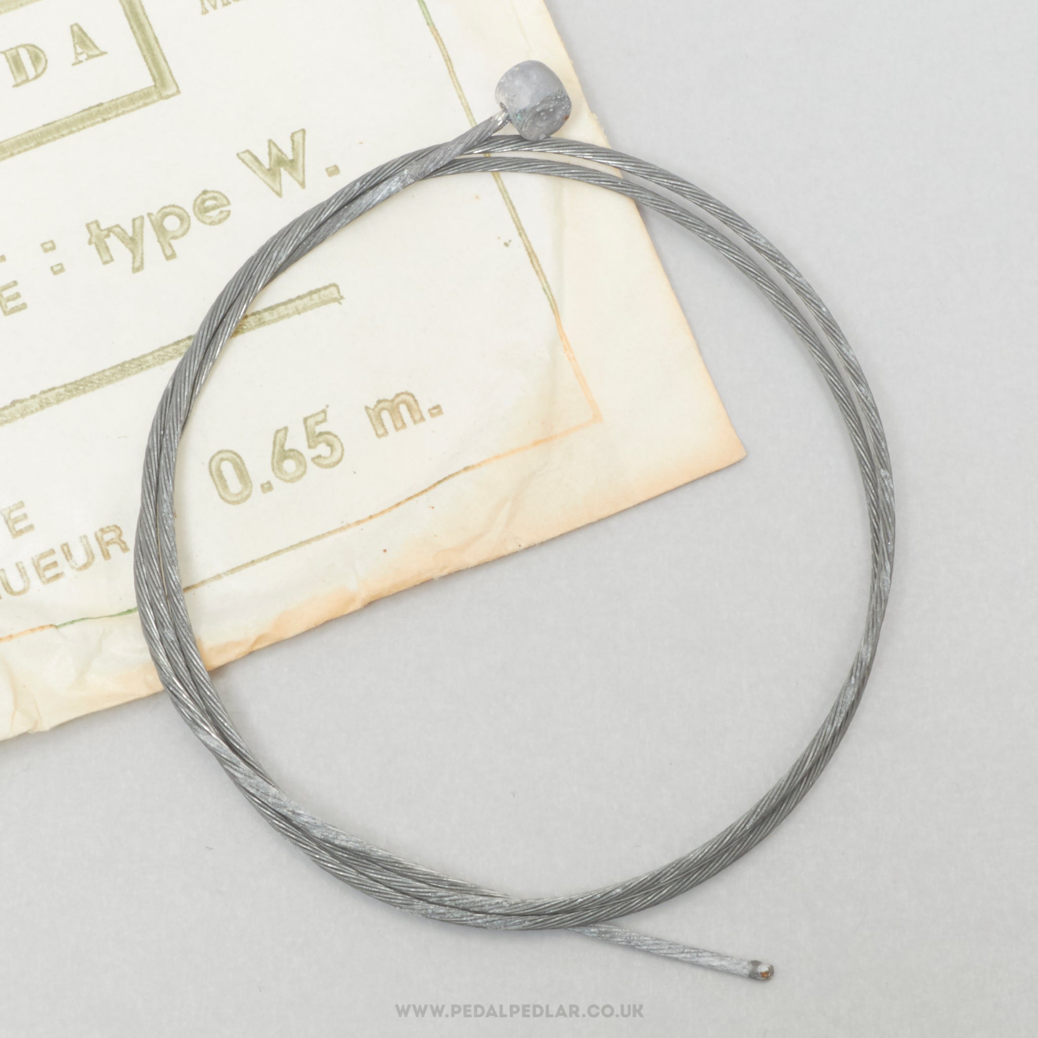 Velda Type W NOS/NIB Vintage Front Brake Cable Inner - Pedal Pedlar - Buy New Old Stock Bike Parts