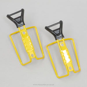 Specialites T.A. 'Plum' (417) NOS Vintage Yellow Bottle Cages - Pedal Pedlar - Buy New Old Stock Cycle Accessories