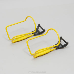 Specialites T.A. 'Plum' (417) NOS Vintage Yellow Bottle Cages - Pedal Pedlar - Buy New Old Stock Cycle Accessories