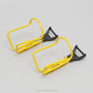 Specialites T.A. 'Plum' (417) NOS Vintage Yellow Bottle Cages - Pedal Pedlar - Buy New Old Stock Cycle Accessories