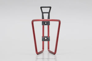 Vintage Elite Style NOS Red Anodised Bottle Cage - Pedal Pedlar - Buy New Old Stock Cycle Accessories