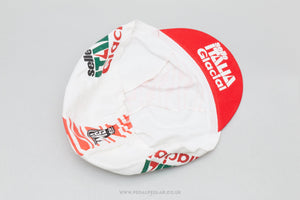 Santini Team Gaseosas Glacial - Selle Italia c.1996 NOS Classic Italian Cotton Cycling Cap - Pedal Pedlar - Buy New Old Stock Clothing