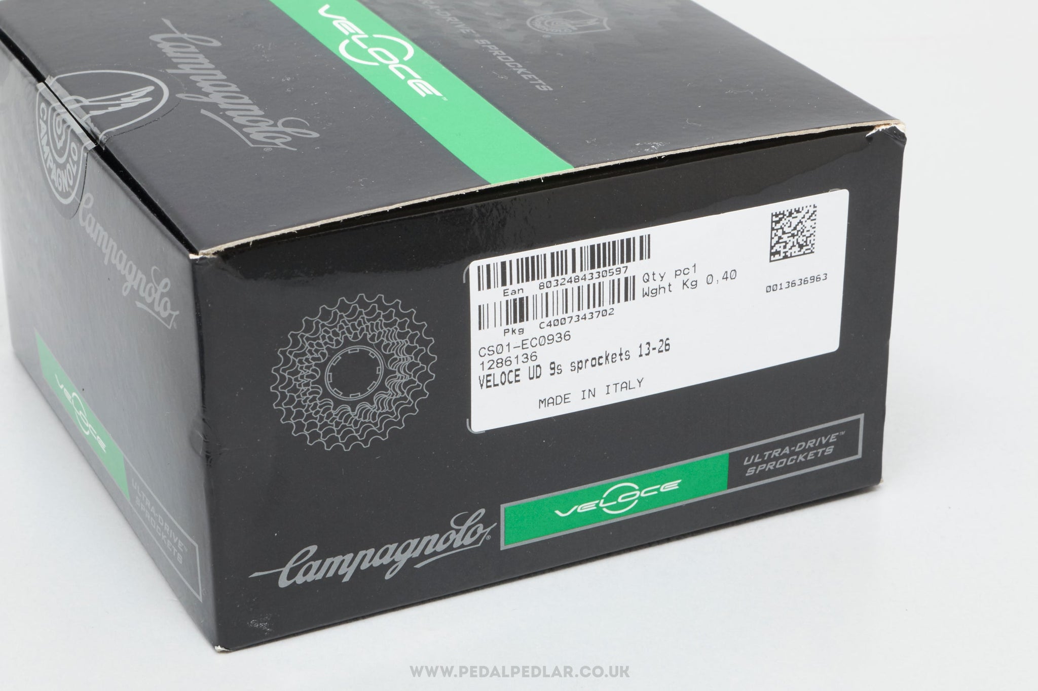 Campagnolo Veloce Cassette 9 Speed 13-26t Lockring Martinique Campagnolo Veloce Cassette 9 Speed 13-26t Lockring Martinique