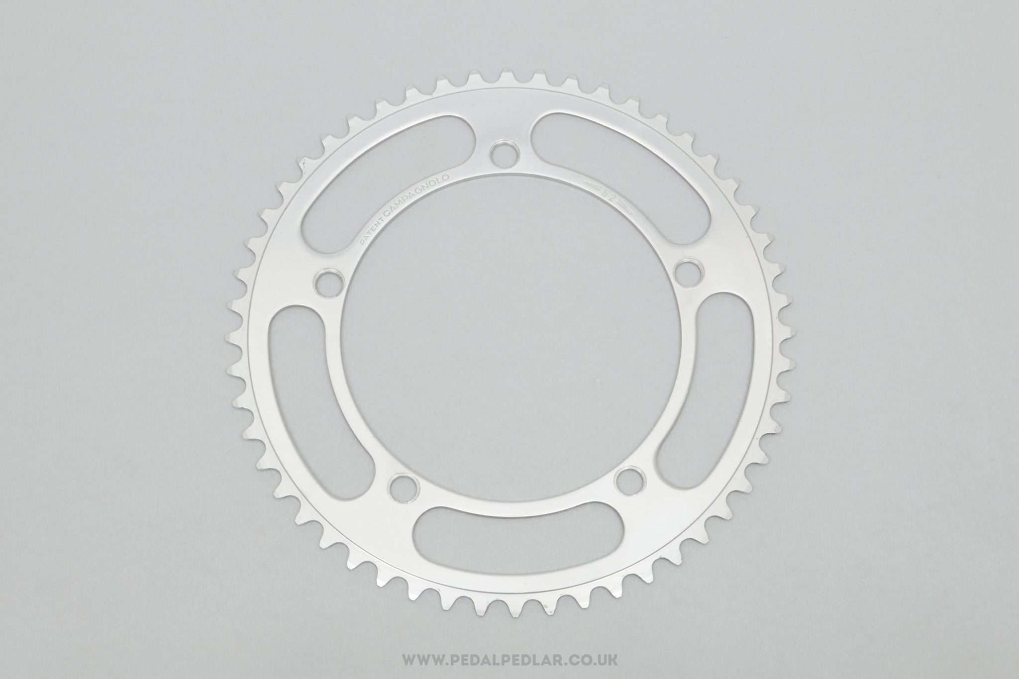 Campagnolo Nuovo Record (753/A) 'Patent' NOS Vintage 52T 144 BCD Outer Chainring - Pedal Pedlar - Buy New Old Stock Bike Parts